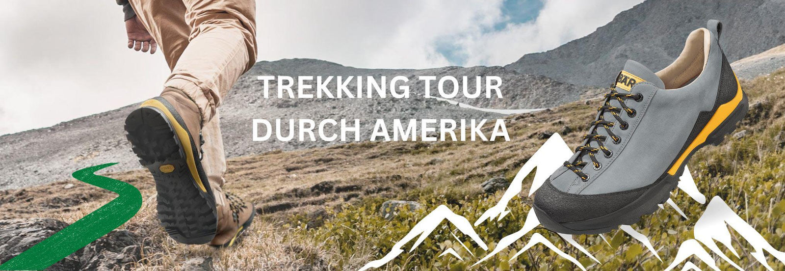 Bar Wanderschuhe Auf Amerikatour